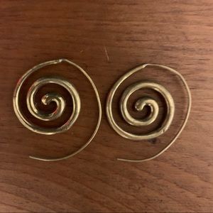Brass earrings